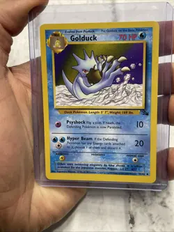 Pokemon Fossil Set 35/62 Golduck Uncommon Vintage Vtg Nintendo Card WOTC NM TCG - Image 1