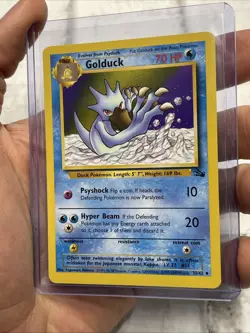 Pokemon Fossil Set 35/62 Golduck Uncommon Vintage Vtg Nintendo Card WOTC NM TCG - Image 2