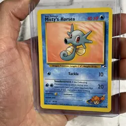 Pokemon MISTY'S HORSEA Pokemon Playing Game Card 86/132 Nintendo NM Vintage Vtg - Image 1