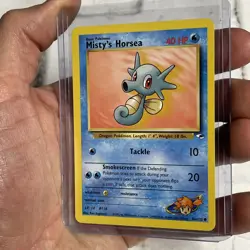 Pokemon MISTY'S HORSEA Pokemon Playing Game Card 86/132 Nintendo NM Vintage Vtg - Image 2