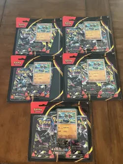 Pokemon TCG Pitch Black 3-Pack Blister Lot of 5 - Image 1