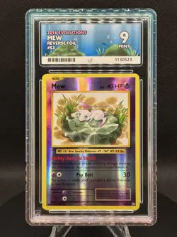 🌟✨ Pokemon TCG – Mew 53/108 – XY Evolutions (2016) – Reverse Holo – ACE 9 +KG - Image 1