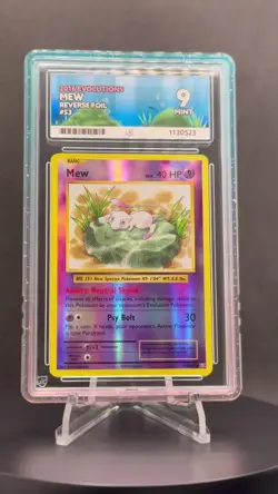 🌟✨ Pokemon TCG – Mew 53/108 – XY Evolutions (2016) – Reverse Holo – ACE 9 +KG - Image 2