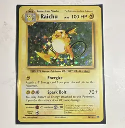 The Pokemon Company Raichu 36/108 Evolutions Holo Rare Holo Eng 2016 100 HP - Image 1