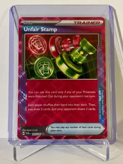 Unfair Stamp 165/167 •Pokemon Sv06: Twilight Masquerade Holofoil - Image 1