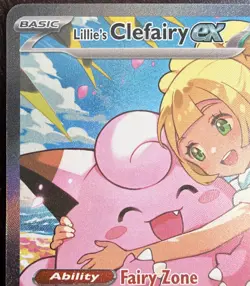 Lillie's Clefairy ex 280/217 Ascended Heroes Pokemon Holo NM - Image 3