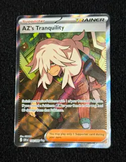 Pokemon AZ's Tranquility 106/086 Secret Rare Full Art Holo CRI - Image 1