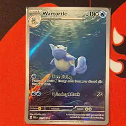 Pokemon TCG SV Scarlet & Violet 151 Wartortle 171/165 Holo Illus Rare ENG HP100 - Image 1