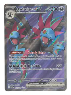 Hydreigon EX 161/086 SV10.5 White Flare Ultra Rare Holo Pokemon Card NM - Image 1