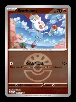 Scorbunny (Friend Ball) 036/217 Common Ascended Heroes Pokemon Reverse Holo NM - Image 1