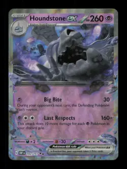 HOLO HOUNDSTONE EX DOUBLE RARE 102/197 NM POKEMON - Image 1
