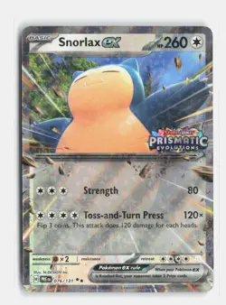 Snorlax ex (Prismatic Evolution Stamped) 076/131 NM - Image 1
