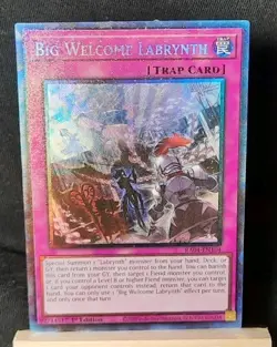 Yu-Gi-Oh! Big Welcome Labrynth *PRISMATIC COLLECTOR RARE* RA04-EN104 1st Ed NM - Image 1