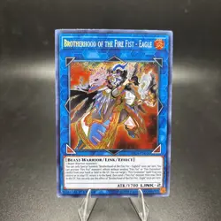 Yugioh Brotherhood of the Fire Fist - Eagle FIGA-EN016 Secret Rare 1st Ed NM - Image 1