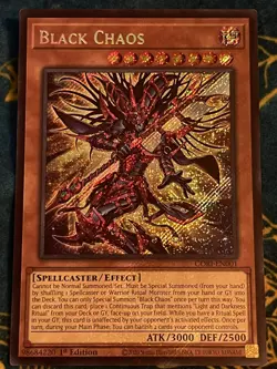 Black Chaos CORI-EN001 Secret Rare NM Yu-Gi-Oh! Chaos Origins - Image 1