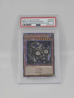 2024 1ST ED-QUARTER CENTURY SECRET RARE REDOX, DRAGON RULER OF BOULDERS PSA 10 - Image 1