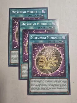 3x Mitsurugi Mirror 1st Edition Common ALIN-EN093 Yu-Gi-Oh! - Image 1
