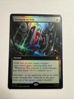 Strength Of Will - 0223 - R - Extended - Foil - Spider-Man - MTG - NM/M - Image 1
