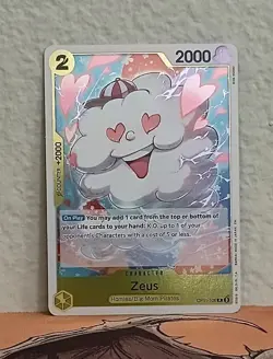 Zeus OP11-106 A Fist of Divine Speed Rare Near Mint English One Piece TCG - Image 1