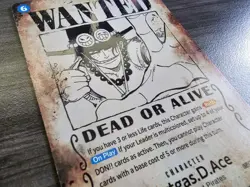 One Piece Card Game Portgas D Ace Misprint Wanted Poster OP13-119 - Image 3