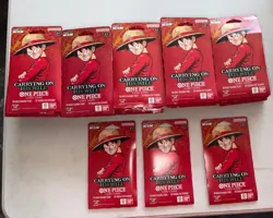 One Piece Carrying On His Will OP-13 English 53 Sleeved Blister Booster Pack Lot - Image 1