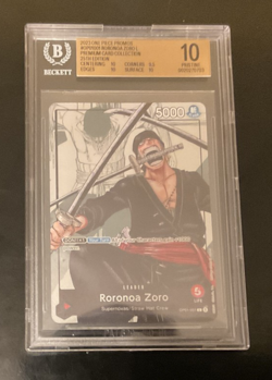 One Piece Roronoa Zoro OP01-001 25th anniversary premium collection BGS 10 Pop 1 - Image 3