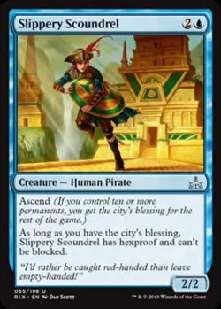 Slippery Scoundrel - Light Play MTG Rivals of Ixalan - Image 1