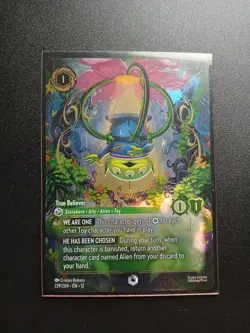 Disney Lorcana Wilds Unknown - Alien - True Believer 229/204 (Enchanted) - Image 2