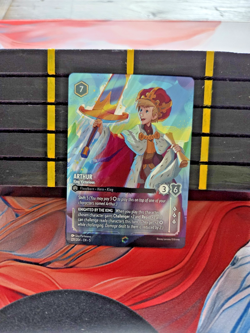 Disney Lorcana Arthur King Victorious (Enchanted) 221/204 Shimmering Skies Holo - Image 1