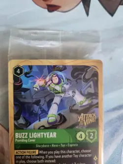 Lorcana Attack Of The Vine Buzz Lightyear Providing Cover Prerelease Promo - Image 3