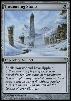 MTG Magic the Gathering Thrumming Stone (142/155) Coldsnap LP - Image 1