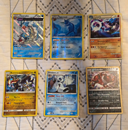 Pokemon TCG 6-Card Holo Lot: Gyarados, Vaporeon, Lucario, Kommo-o, Froslass - Image 1