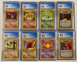 Pokemon TCG Team Rocket First Edition Graded Lot: All Cards are Graded CGC 8.5 - Image 1