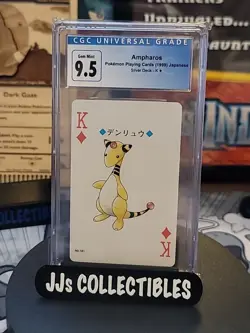 1999 Pokemon Japanese Ampharos Playing Card Silver Deck CGC 9.5 PSA BGS - Image 1