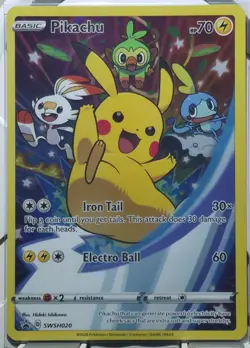 Pikachu SWSH020 SWSH: Sword & Shield Promo Cards Holo - Image 1