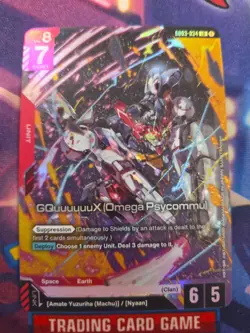 Bandai Gundam Card Game GQuuuuuuX (Omega Psycommu) GD03-034 LR Alt Art Holo - Image 1