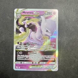 Pokemon Go Mewtwo VSTAR Holo Card 031/078 Ultra Rare TCG - Image 1