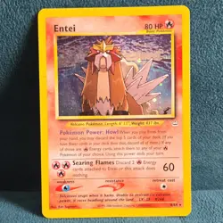 Entei 06/64 Neo Revelation Holo Rare Unlimited Pokemon Card 2000 - Image 1