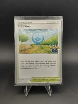 Pokemon PokeStop 068/072 2023 Trainer World Championship Stadium Pokemon GO Card - Image 1