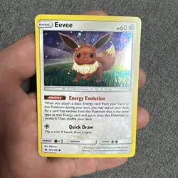 EEVEE 2017 POKEMON SUN & MOON #101/149 Pokemon Card Holo Mp - Image 1