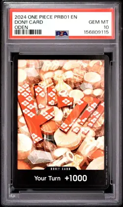 DON!! Card (Oden) Premium Booster -The Best- Regular PSA 10 - Image 1