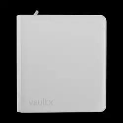 Vault X White Edition 12 Pocket Exo-Tec Zip Binder 480 Card Album New Free Ship - Image 1