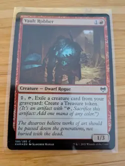 MTG Vault Robber (FOIL) 158 Kaldheim M/NM Free UK P&P - Image 1