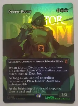 MTG: Doctor Doom (Borderless) (0365) Marvel Super Heroes Foil - Image 1