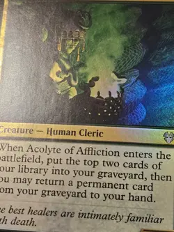 Acolyte of Affliction FOIL Theros Beyond Death MTG Magic LP - Image 2