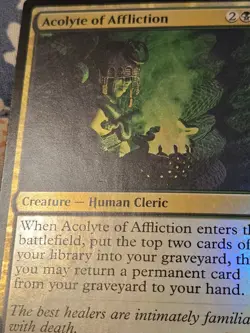 Acolyte of Affliction FOIL Theros Beyond Death MTG Magic LP - Image 3