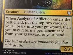 Acolyte of Affliction FOIL Theros Beyond Death MTG Magic LP - Image 5