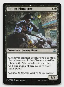 Pitiless Plunderer 81 Uncommon Rivals of Ixalan Magic: The Gathering Near Mint - Image 1