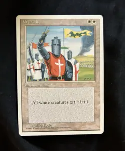 Wizards of the Coast MTG Crusade 4th Edition Rare Regular Enchantment White - Image 1