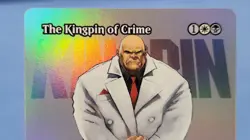 The Kingpin Of Crime 374 Borderless Foil Marvel Super Heroes MSH MTG Magic M/NM - Image 2